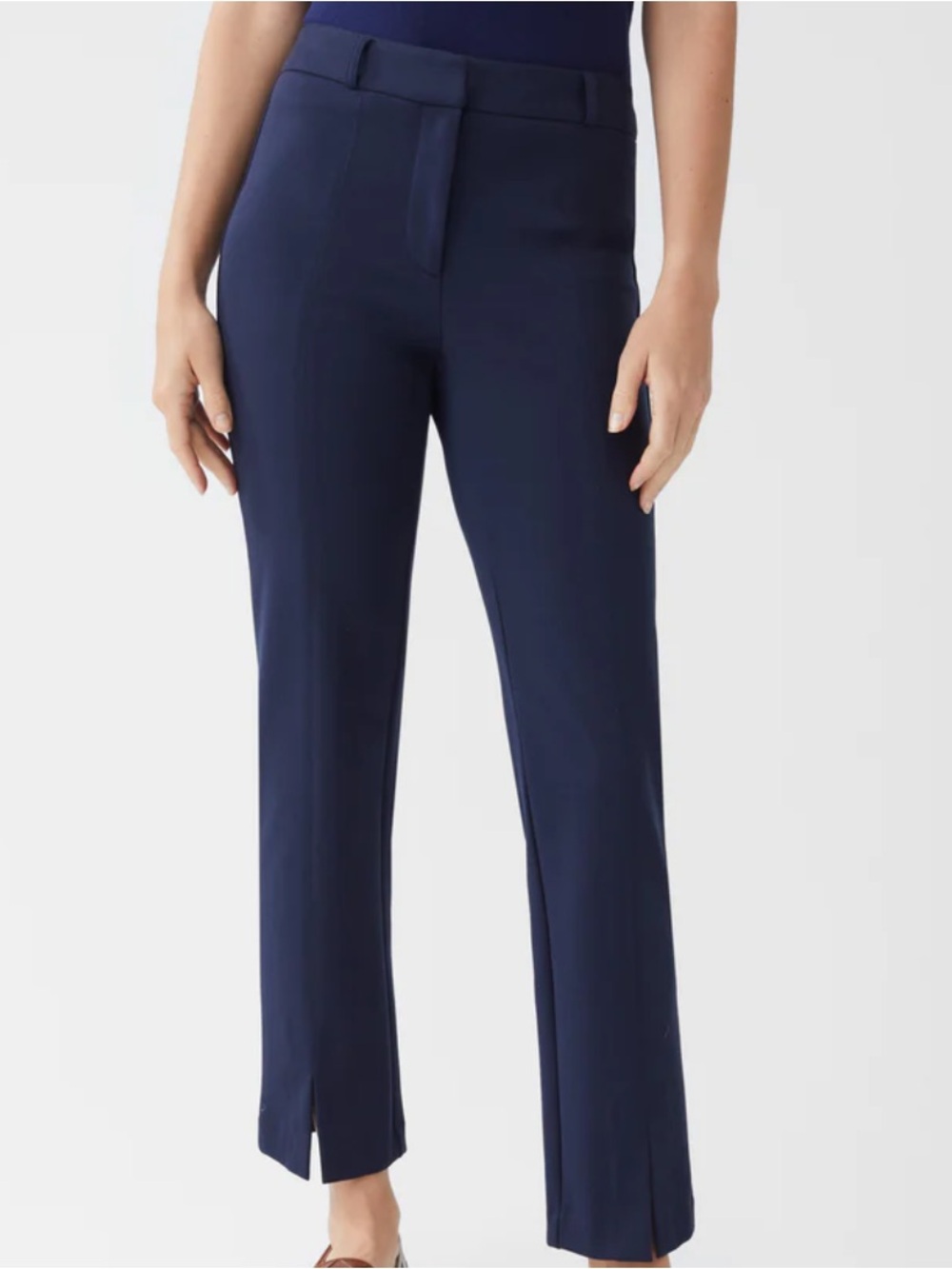 J.Mclaughlin Women’s Deanne Pants In Winter Navy Blue Size 10 - Picture 6 of 14